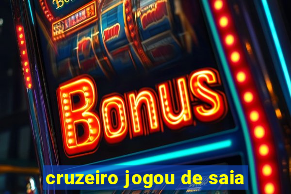 cruzeiro jogou de saia